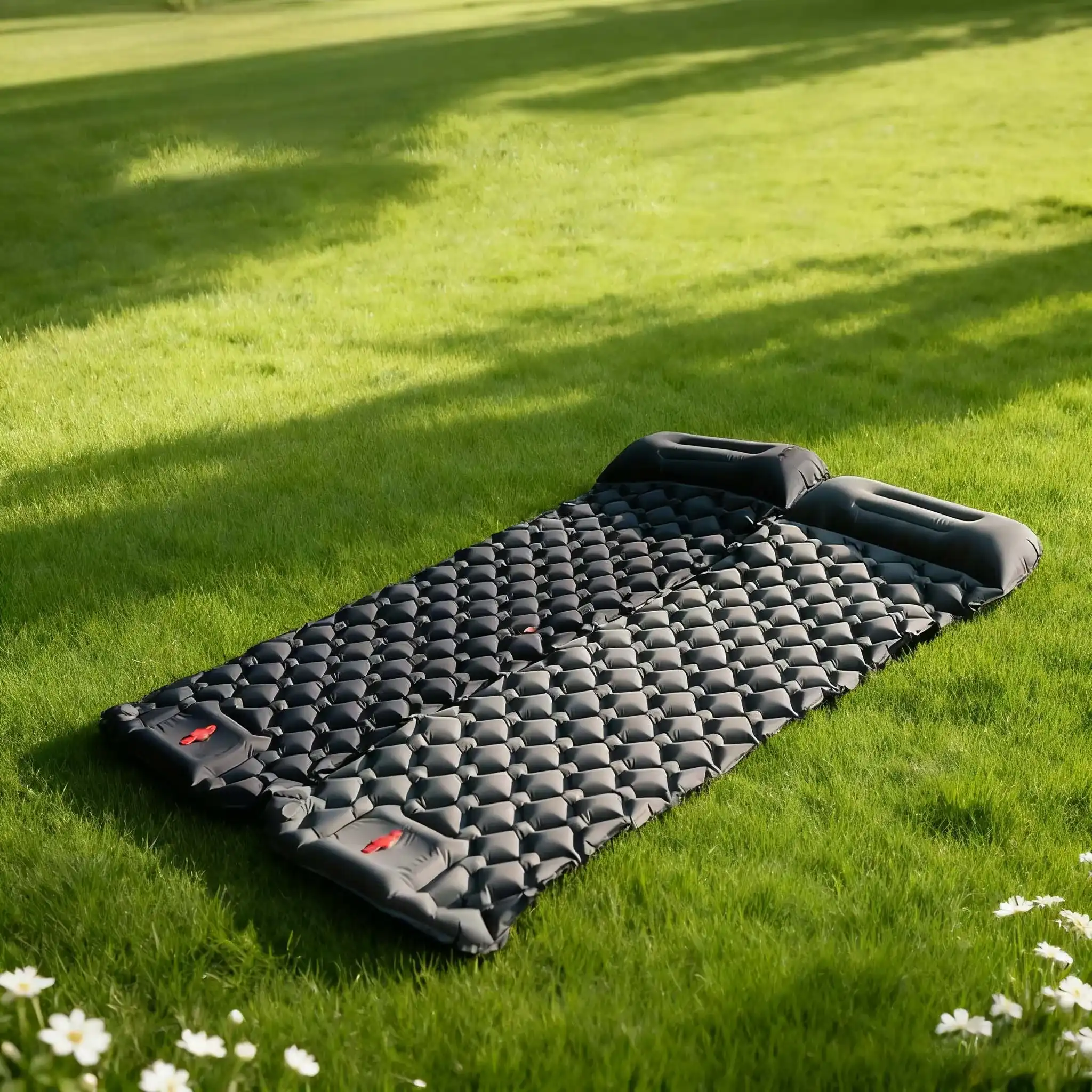 Inflatable Camping Mattress Air Cushion With Pillow Outdoor Tourist Sleeping Pad Self-Inflating Mattress Hiking 